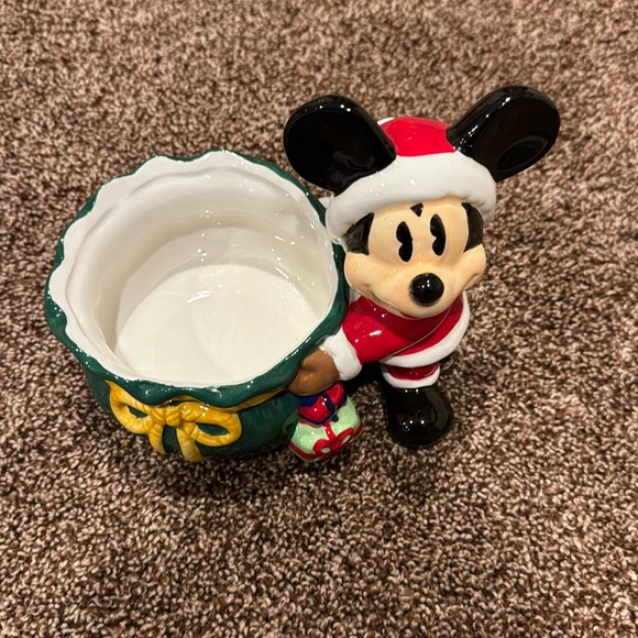 Disney Other - Disney Mickey Santa Candy Dish NWOT